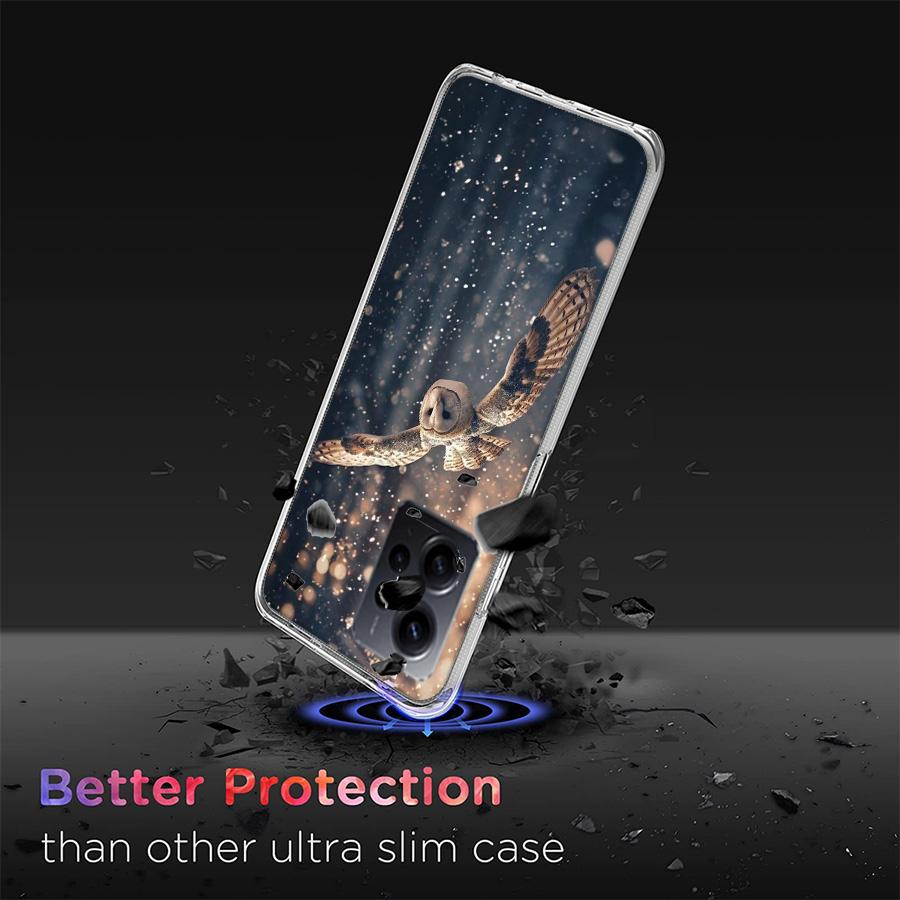 Owl in Winter Phone Case For Redmi Note 14 15 Pro 5G 13 12 Pro Plus 11 11T 11E 11S 10 Pro 10S 9 9S Cover Cell Clear TPU Capa Com