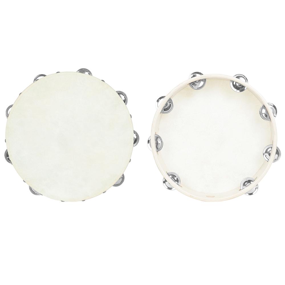 10 Inch Orff Tambourine Sheepskin Handshake Drum Children's Musical Instruments Tambourine Suit For Kids Enlightenment Education
