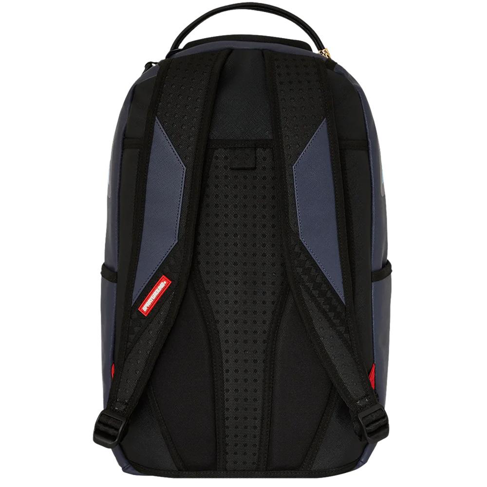 Sprayground Shark Large Logo Streetwear Casual American PVC Backpack Unisex Backpack Black W1135732