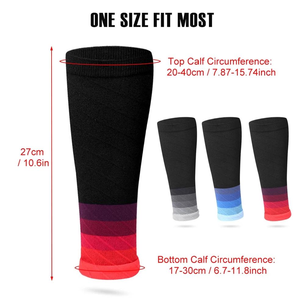 Calf Compression Sleeve(1Pair) for Men and Women Leg Guards Running Footless Leg Socks for Torn Muscle Pain Relief, Cramps