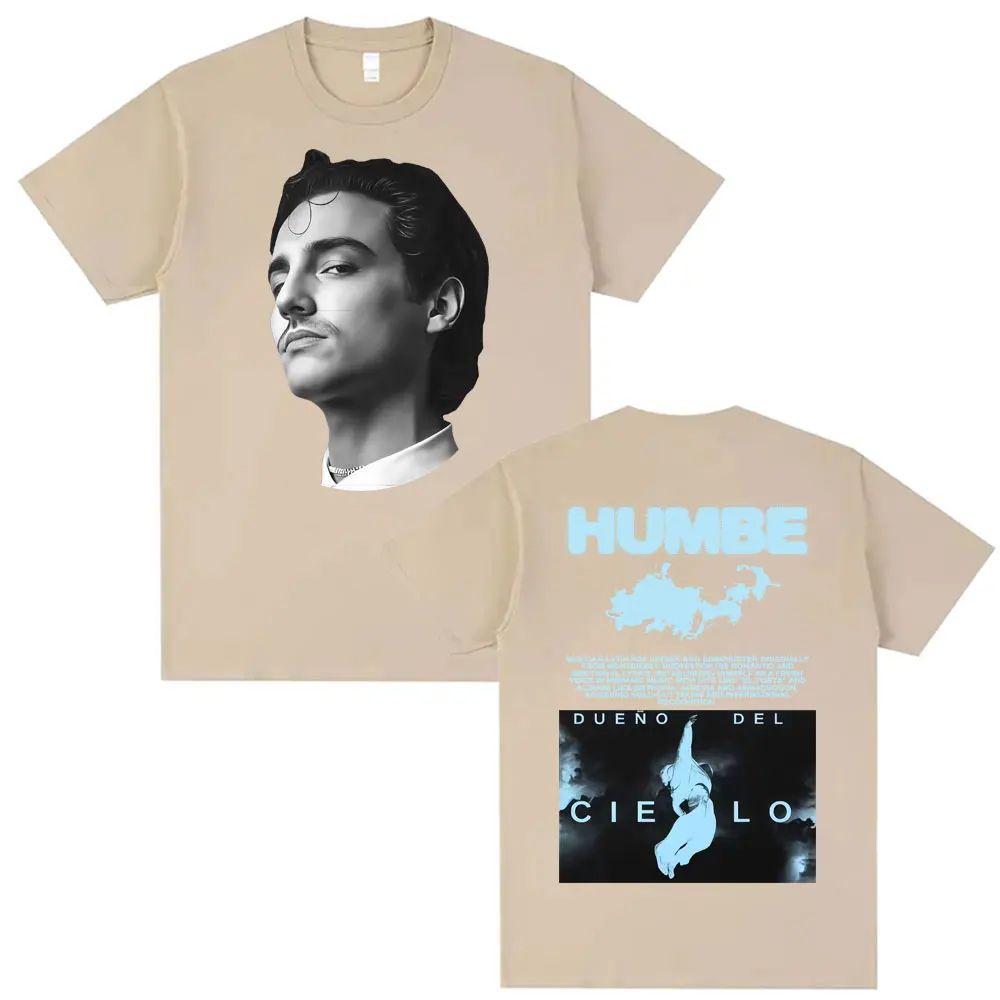 

Vintage Hip Hop Tees Humbe Dueno Del Cielo World Tour 2026 Merch Tshirts Unisex Women Summer Tops Oversized Casual Print Tshirt 4XL