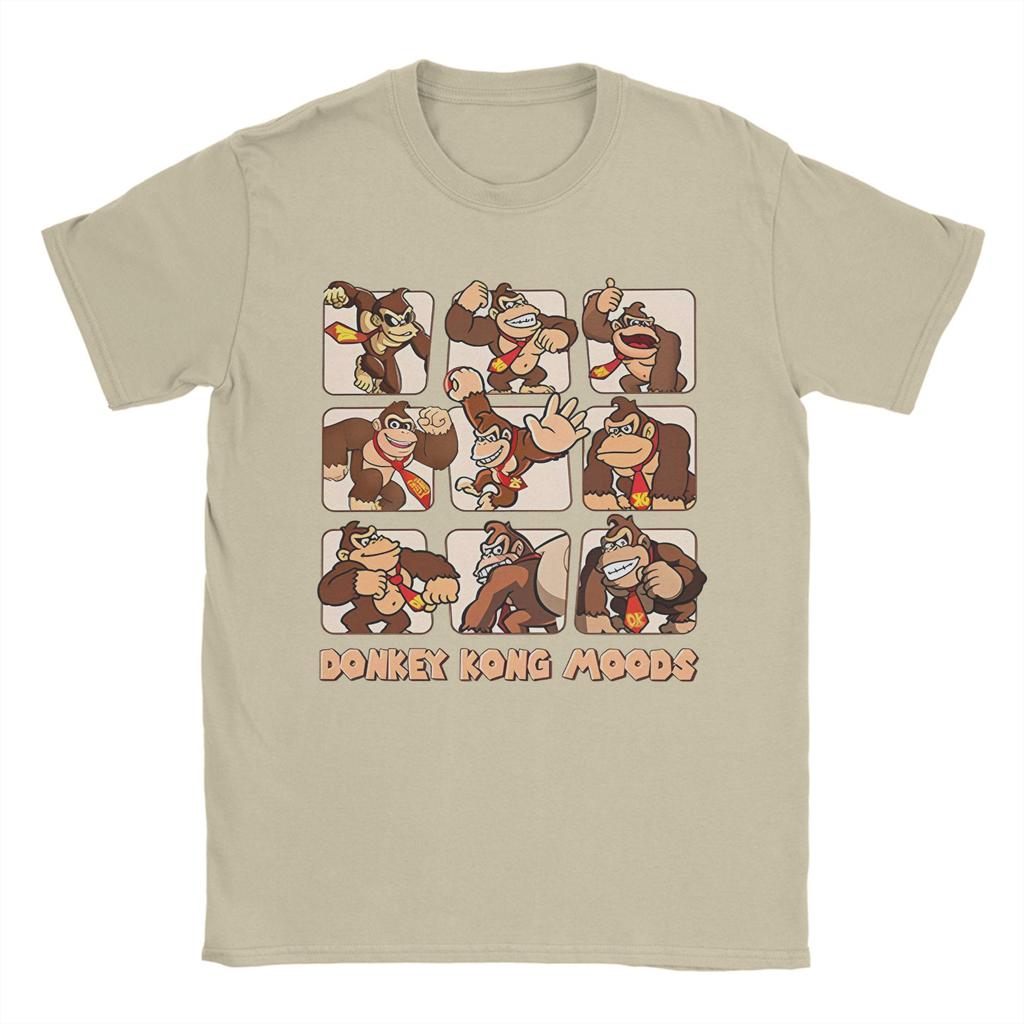 2026 New Fashion Funny Donkey Kong Video Games High Quality Soft T Shirts Mens Oneck Short Sleeve Tops Cotton Summer TopsTops