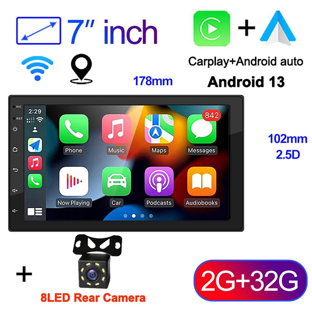 7 9 10 Inch Car Play GPS Android13 Radio Multimedia Player Wireless CarPlay Android Auto 2 Din Radio Stereo Receiver Player