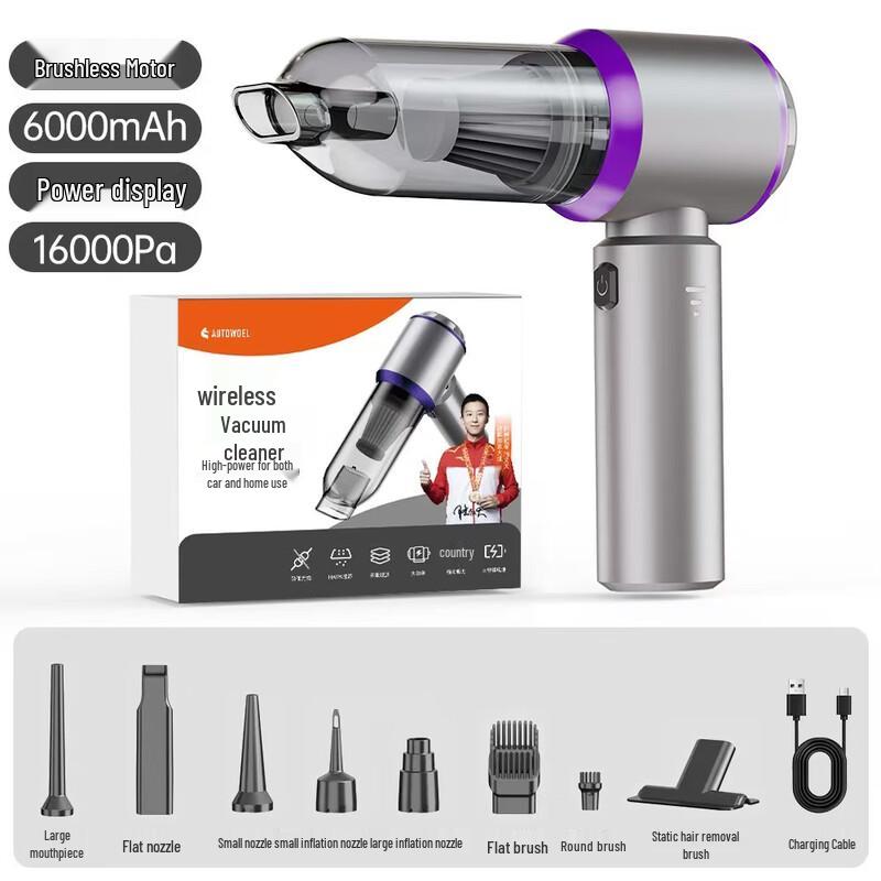 AUTOWOEL Wireless Handheld Car & Home Vacuum Cleaner