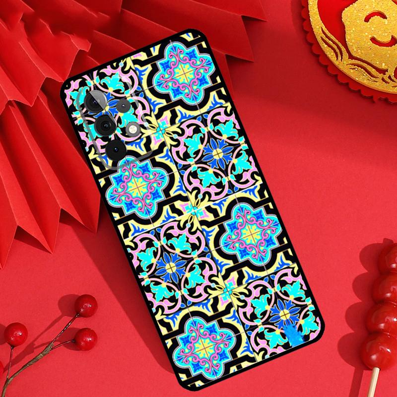 Moroccan Mosai Tile Pattern Case For Samsung Galaxy M21 M31 M35 M12 M13 M14 M15 M06 M16 M36 M56 M53 M32 M52 M55 M34 M54