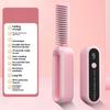 2 In 1 Wireless Professional Hair Straightener Curler Heating Tools Brush Curling Fast Styling Ion Comb Straightening Negat