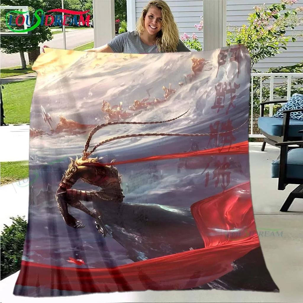 Role The Monkey King Printed Four Seasons Blanket Sofa Cover Travel Bed Plush Blanket Travel Office Break Blanket Birthday Gift