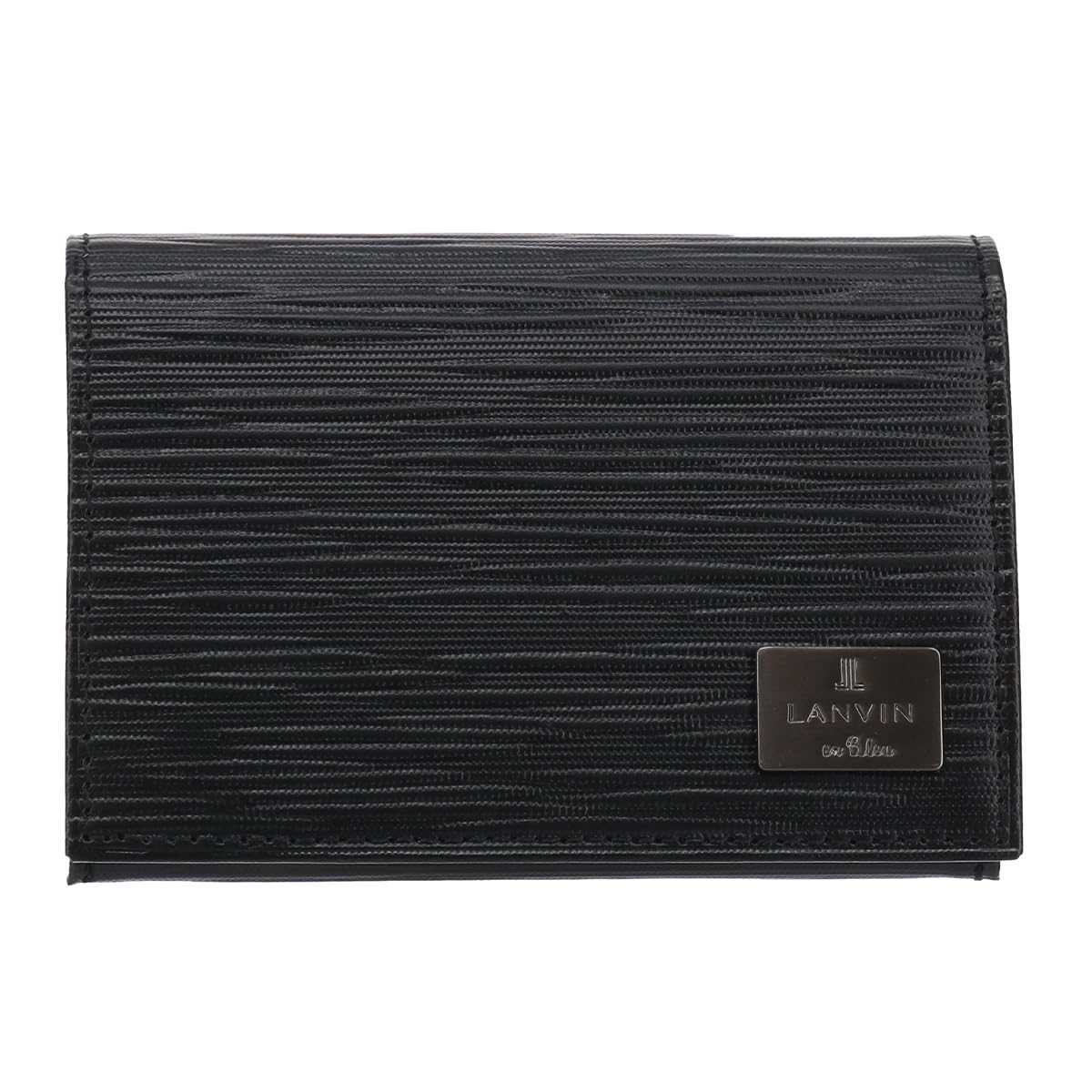 

on Business Card Holder Card Case Sasamachi 520653 345216 Adonis Genuine Leather Black [Lanvin Bleu] Men s [01]
