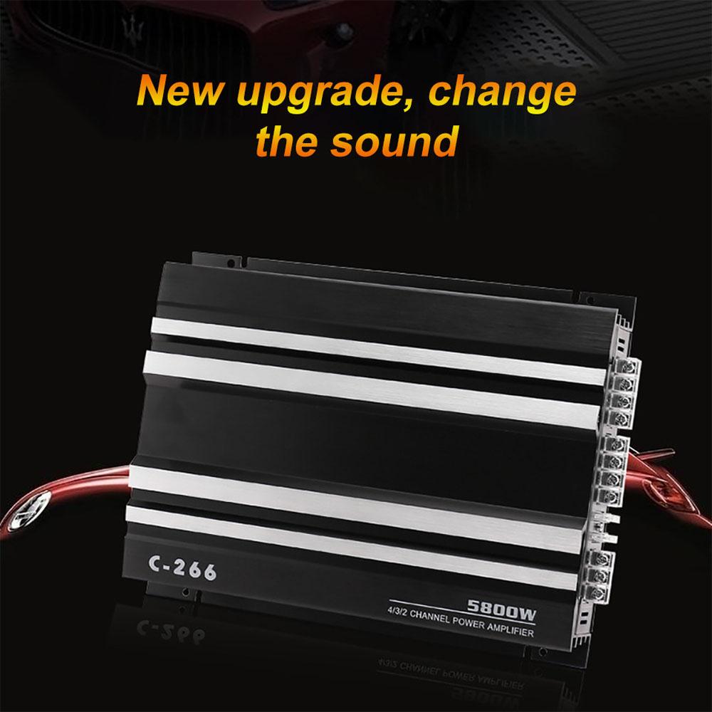 4 Channel Car Audio Amplifier 5800W High Power Amp. 4 Way Power Amplifier Car Audio Modification Part
