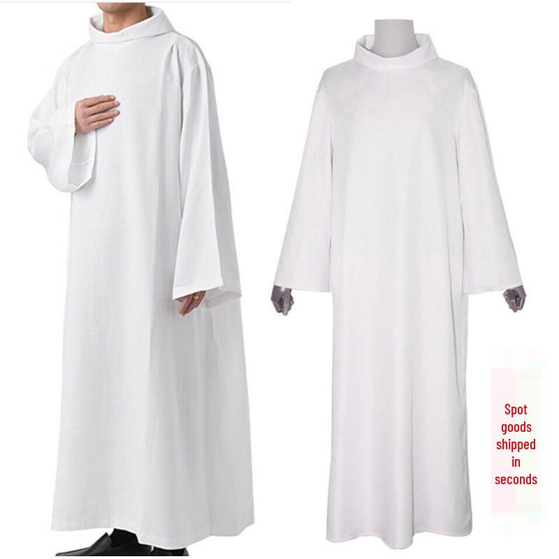 Mantello Medievale da Mago con Cappuccio: Robe Cosplay a Maniche Lunghe 5 Colori