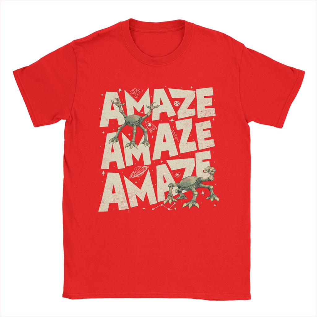 Project Hail Mary Rockys Amaze Amaze Amaze Mens T Shirts Vintage Tee Shirt Short Sleeve O Neck TShirts Pure Cotton Summer