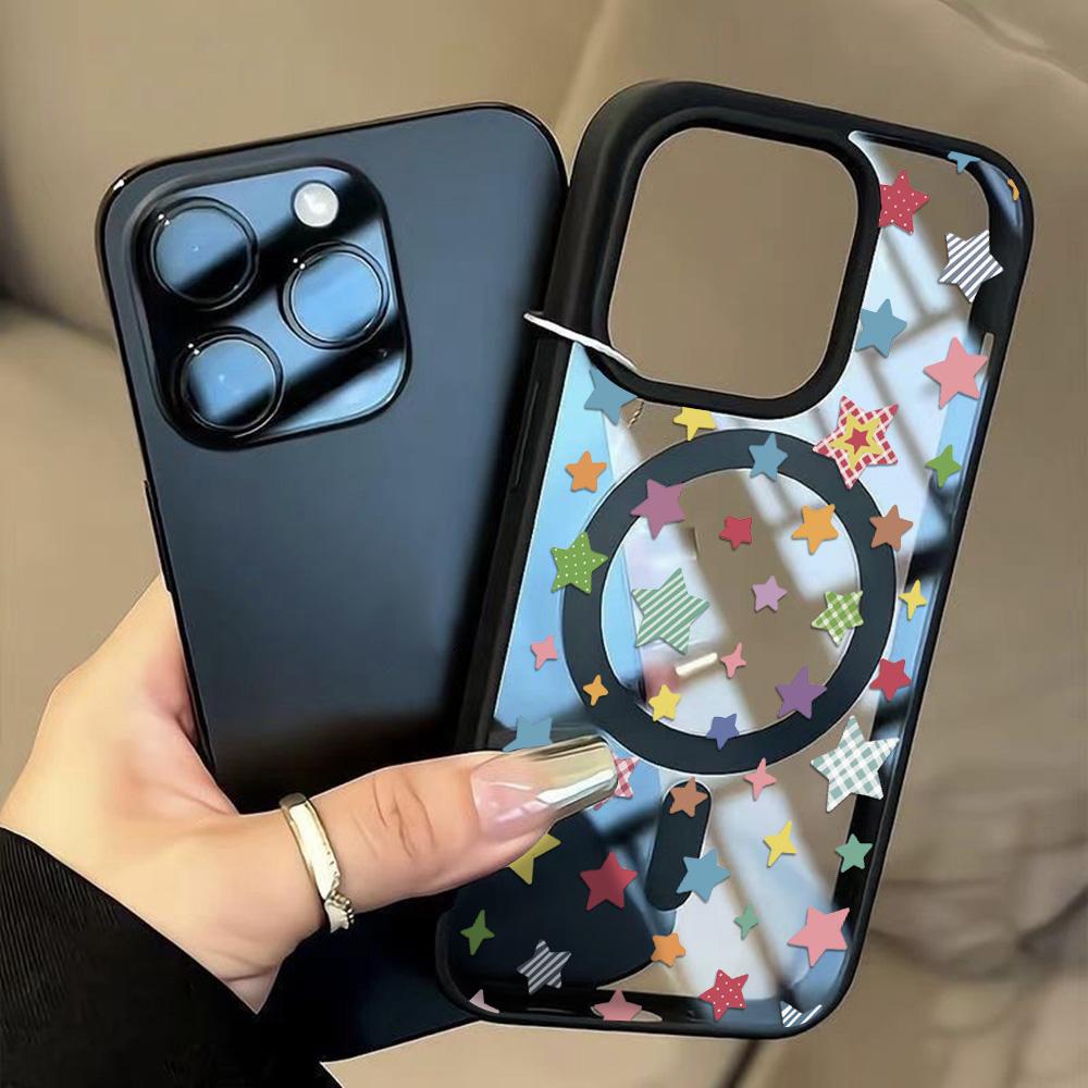 Magnetic Phone Case for iPhone  11 12 17 14 15 Pro Max 15 14 16 Pro13 14 15 16 Shockproof Case Mag-Safe Magnetic Ring Back Cover