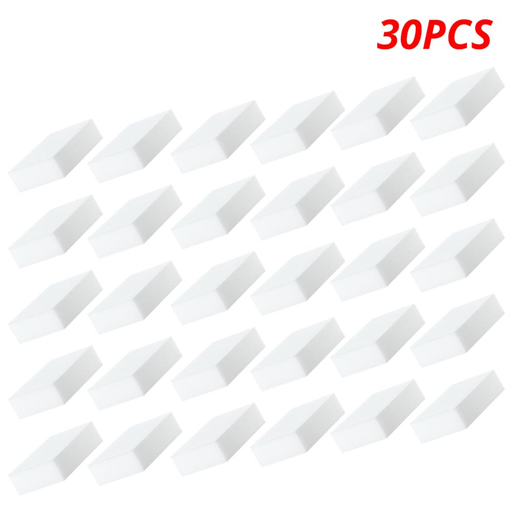 

Белая губка для автомобиля, ластик, меламиновый очиститель, многофункциональный инструмент для чистки кухни и ванной комнаты, губка 100*60*20 мм 30pcs