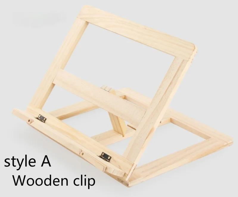 Wood Grain Reading Stand Children's Bookshelf Learning Notebook Support Stand Reading Rack Notebook Artifact Anti-myopia Book