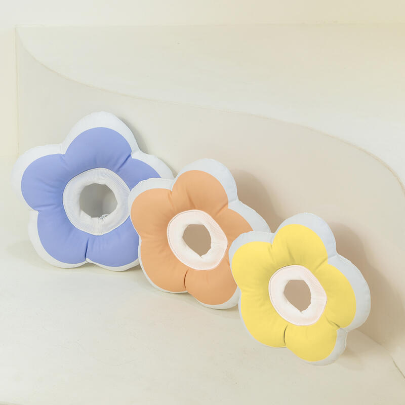 Dog Cat Waterproof Neck Collar Flower M