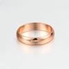 Koppel Ringen voor Man Vrouw Eenvoudig Metaal Roségoud Kleur Bruiloft Verloving Dating Cadeaus Mode Sieraden Groothandel Alle Maten R049