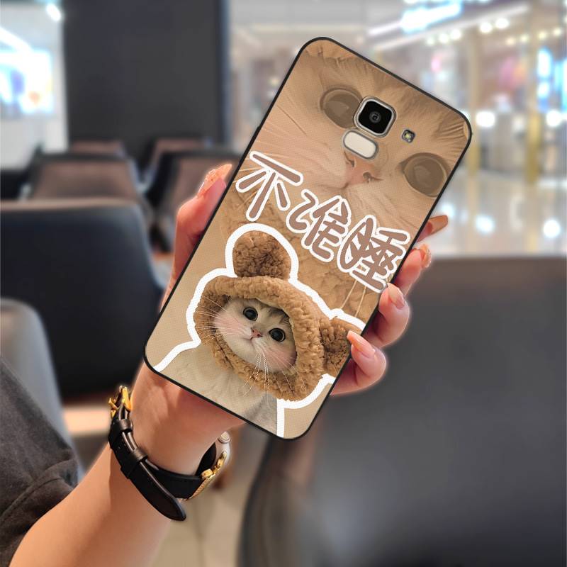 Shockproof Dirt-resistant Phone Case For Samsung Galaxy J6 2018/SM-J600F Durable Silicone Cartoon Anti-dust Soft case