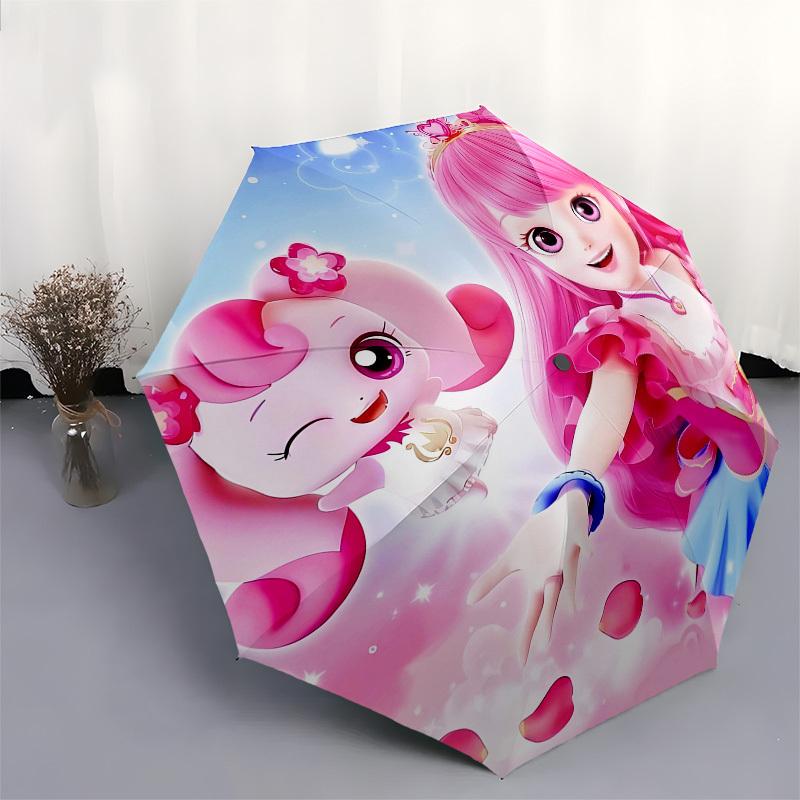 Princess, Fairy Automatic Opening and Closing, 8 rib Structure Portable Umbrella, Suitable for Men and Women in All Seasons  Perfect Gift fo