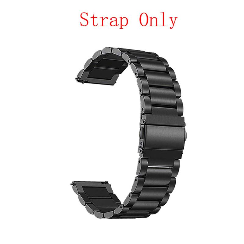 

Металлический ремешок из нержавеющей стали для умных часов Amazfit T-REX 3 T-REX3, браслет для часов, аксессуары для браслета T-Rex 3 чёрный