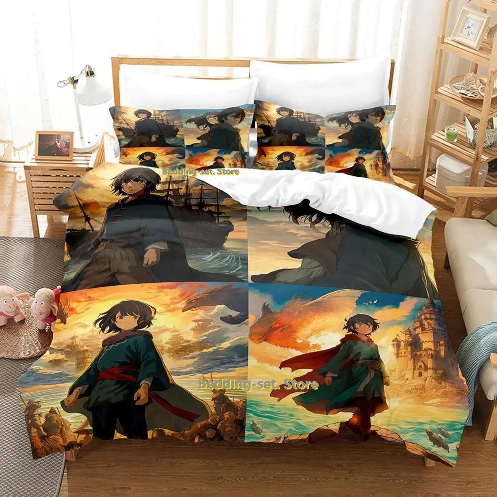 Tales From Earthsea Bedding Set Single Twin Full Queen King Size Bed Set Adult Kid Bedroom Duvetcover Sets Anime Bed Sheet Set