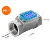 Turbine Digital Oil Meter LCD Heating Oil Flow Meter Diesel Gasoline Flow