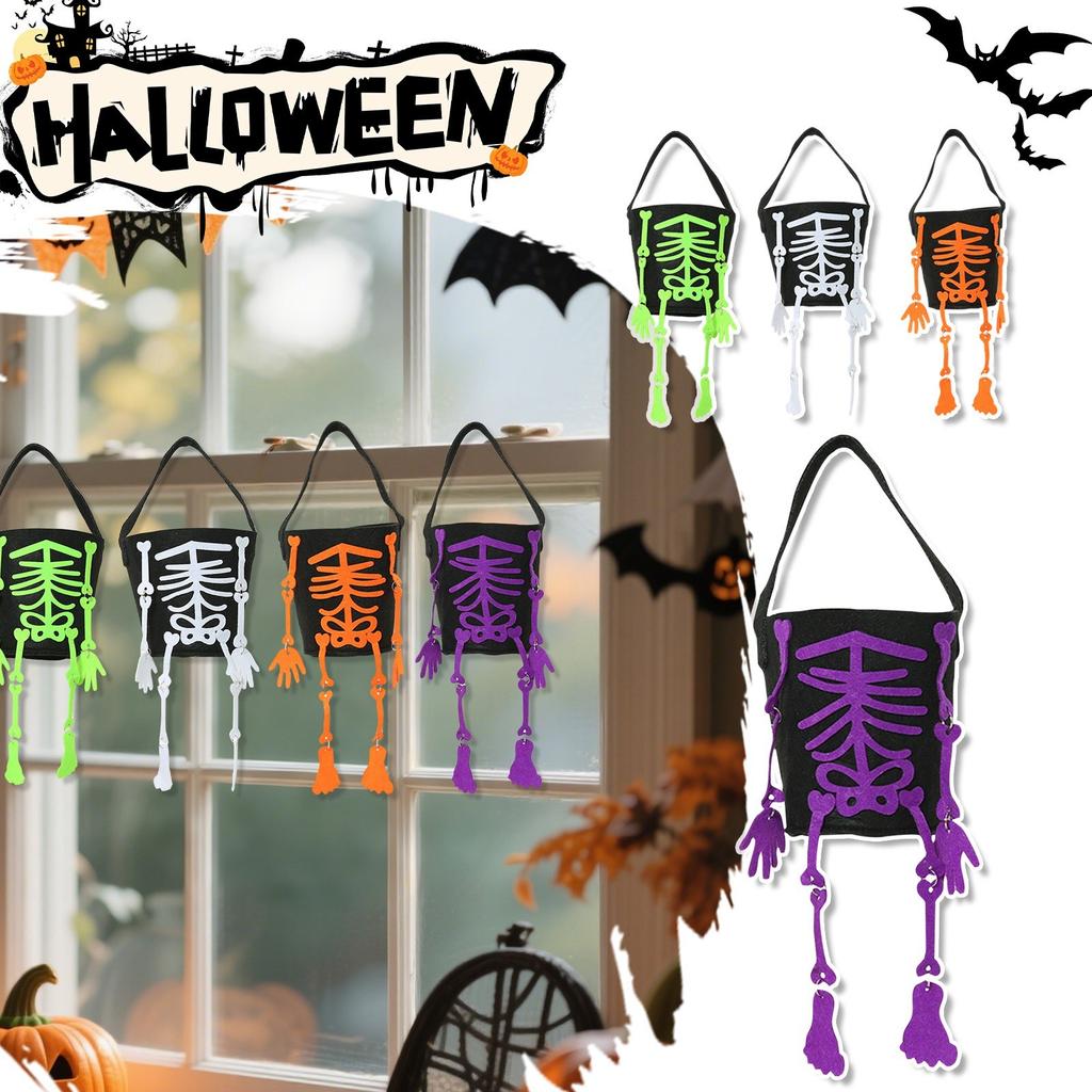 Candy Buckets And Candy Bags For Handling, Halloween Candy Bags, Bucket Decorations, Candy Buckets(4pcs/set)