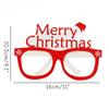 9Pcs/Set Christmas Decorative Glasses Santa Claus Snowman Elk Paper Glasses Frame Merry Christmas New Year Photo Prop Supplies