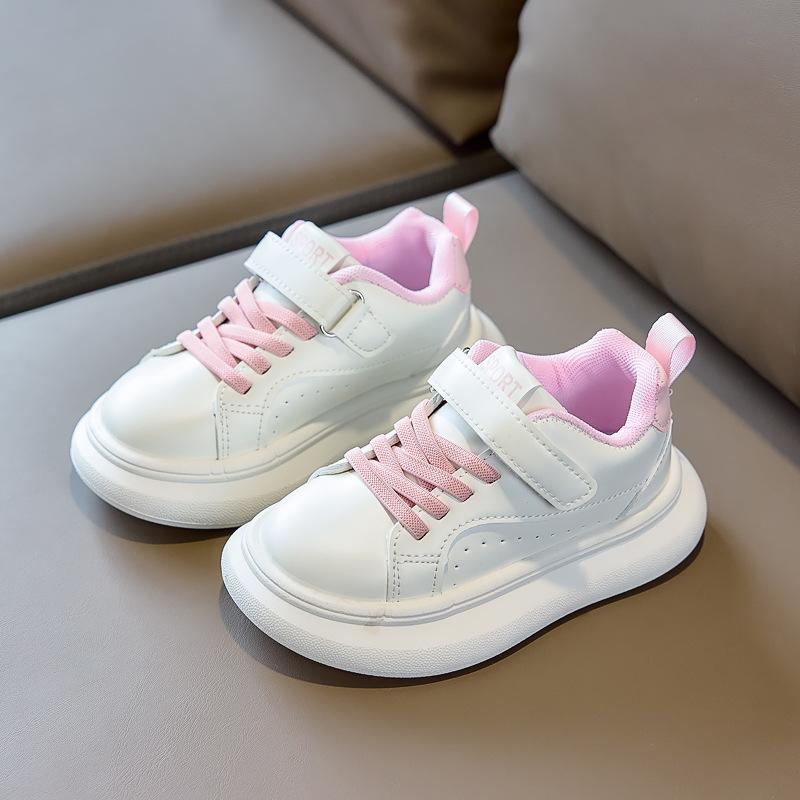Girls' Shoes - New Style Children's Sports Shoes with Velcro Fastening Panels