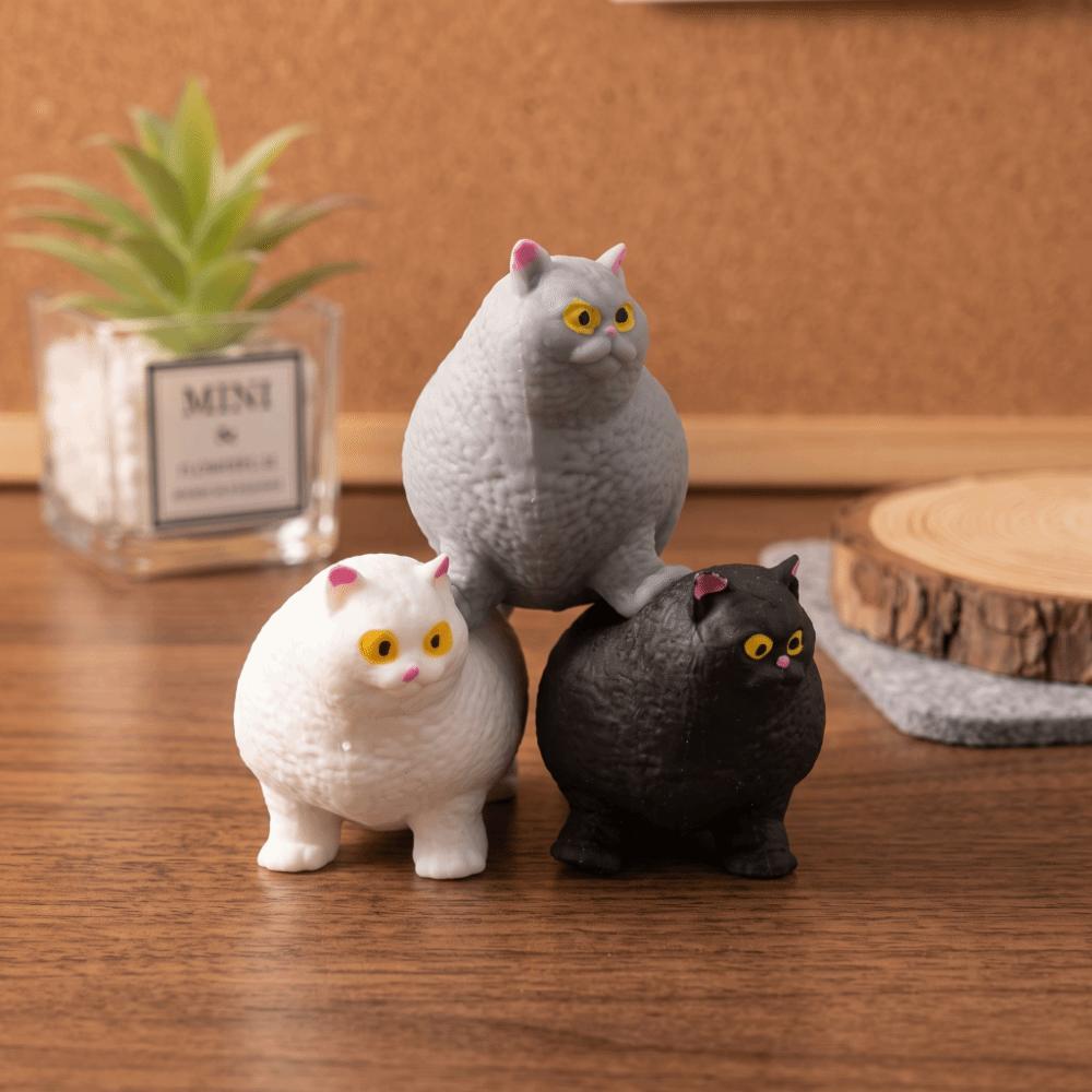 Soft Kitty Fidget Toy Slow Rising Cat Squeeze Toy Pinch Toy Cat Squishy Toy  Office Workers