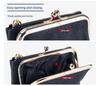 European & American Style Women's Genuine Leather Clutch Wallet - Multifunctional Coin Purse and Card Holder