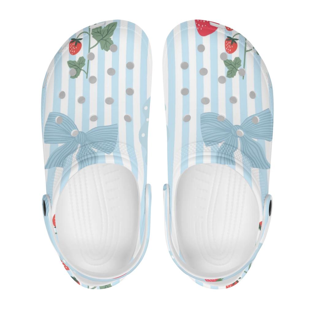 Women Men Cartoon Printed EVA Clogs Lightweight Breathable Slip On Casual Footwear Soft Sole Summer Sandals Daily Walking