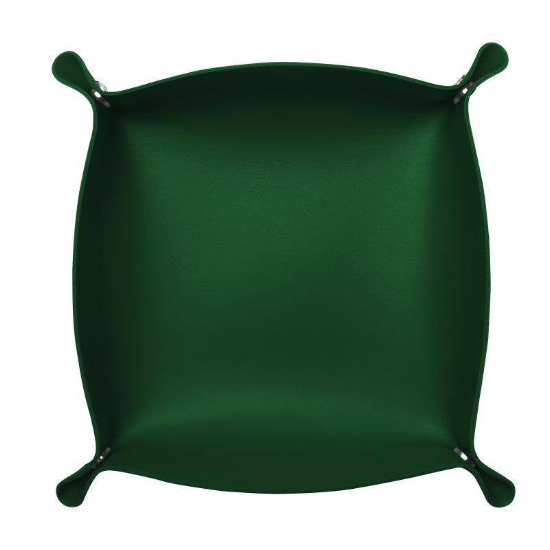 მორგებადი PU ტყავის შესანახი უჯრა დასაკეცი კუთხეებით და მარტივი დიზაინით