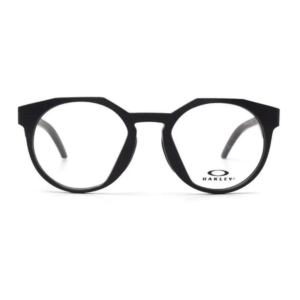 OX8139A 01 52mm Oakley Eyeglass Frames OX8139A 0152 HSTN RX A Oakley Round Black Horn-rimmed Glasses OX8139A 01 52mm