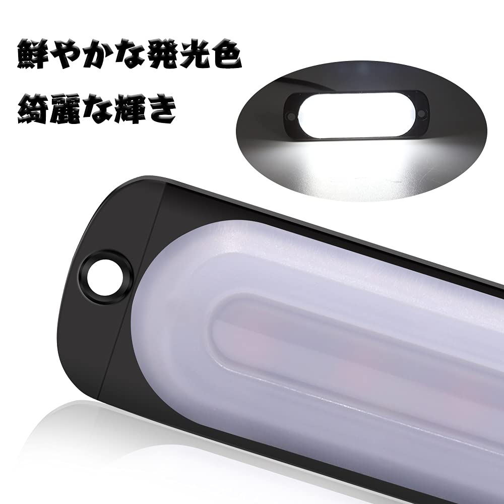 X-STYLE Truck Side Marker LED White Strobe 24V Flash Light Flashing Warning Light