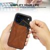 Foldable Kickstand Leather Phone Case For iPhone 17 Pro Max 16 Plus 15 14 13 12 Protective Credit Card Slots Kickstand Cover