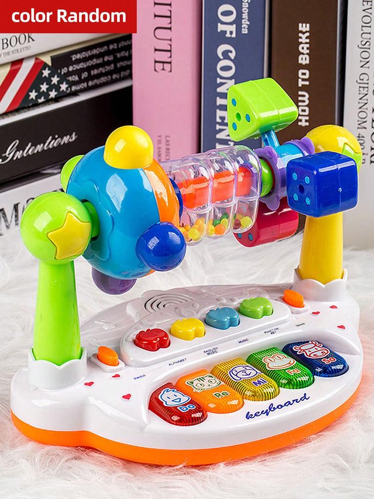Attractive and Educational Piano Keyboard Toys, Pre Loaded Songs and Lights for Early Learning and Development,Battery Power,not Include Batteries