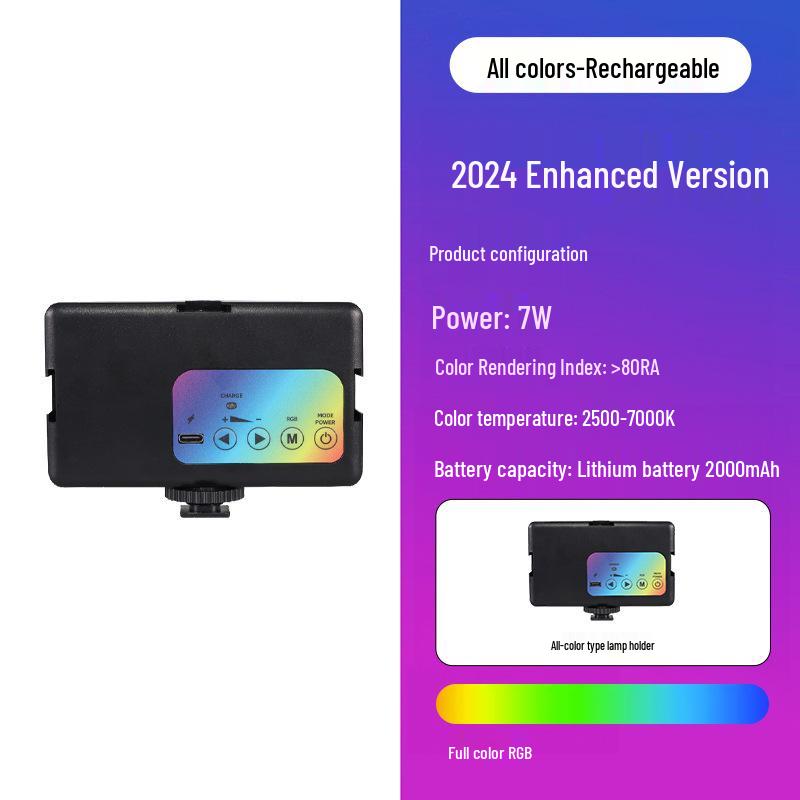 Tragbares RGB-Fotografie-Ringlicht mit einstellbaren Warm-/Kaltlichteinstellungen