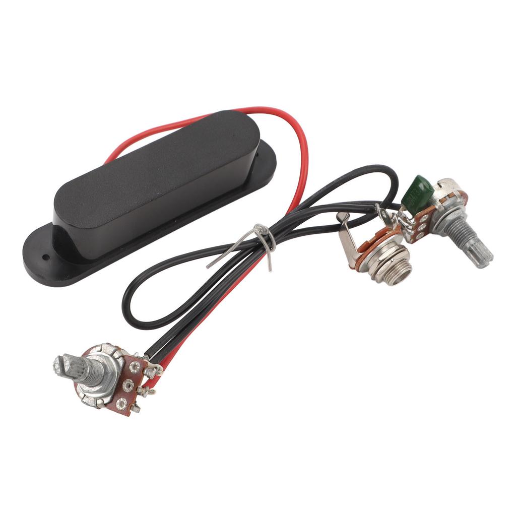 6 String Guitar Pickup Wiring Harness 500k Prewired Single Coil Pickups with Volume Tone Control for