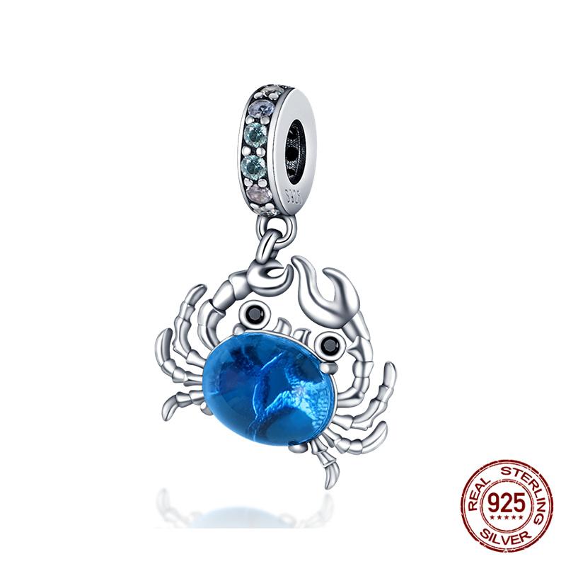 Charm Copper Marine Life Starfish Turtle Charm Bead Fits Women 3Mm Original Bracelet Necklace Diy Fine Jewelry Gift