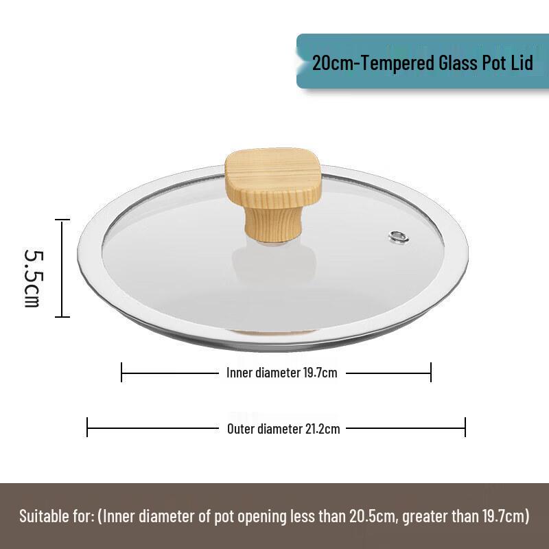 Qiwei Stainless Steel Glass Pot Lid & Steamer