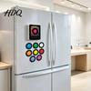 NFC Magnetic Music Box Vinyl Record Player Fridge Magnet for Christmas with 9 Programmable Records Mini Retro 256MB Memory LED Light-Up Personalized