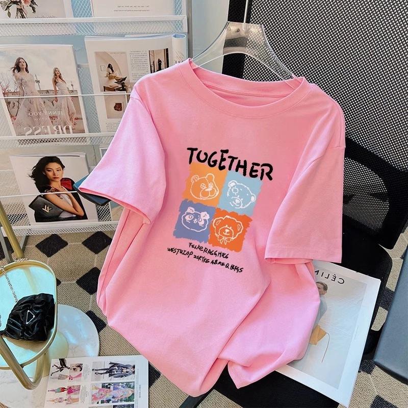 Butterfly Printed Cotton Short-sleeved T-shirt Women's Summer New Design Sense Fashionable Versatile Large-size Half-sleeved Top