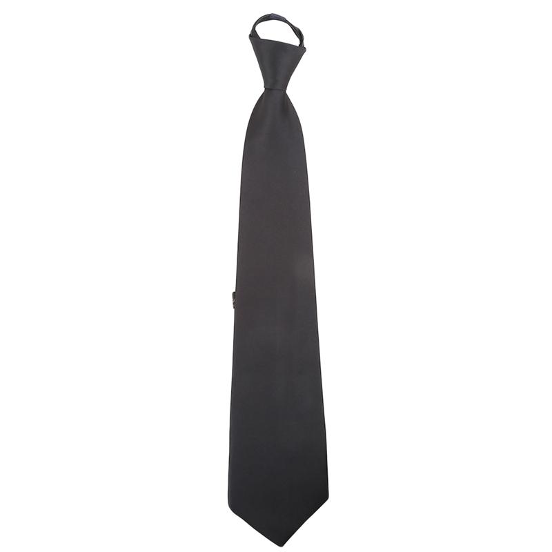 Pre-tied Zipper Tie Neck Mens Skinny 5cm Zipper Neckties Red Black Blue Solid Color Slim Narrow Entertainment Party