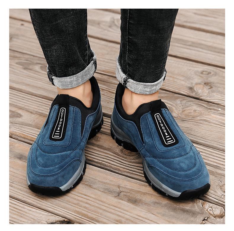 2024 Men's Outdoor Non-Slip Walking Shoes – Large Size, Easy Slip-On for Middle-Aged & Elderly