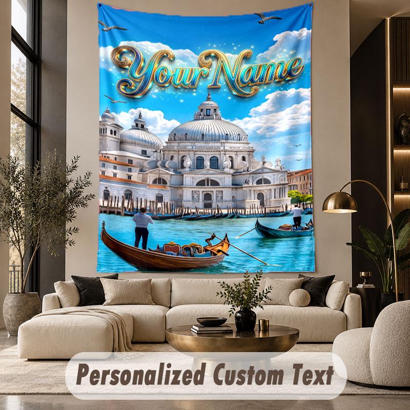 Fantasy Magic (112) Theme Custom Tapestry Personalized Custom Name Text Wall Hanging Tapestry Home Decor Background Cloth