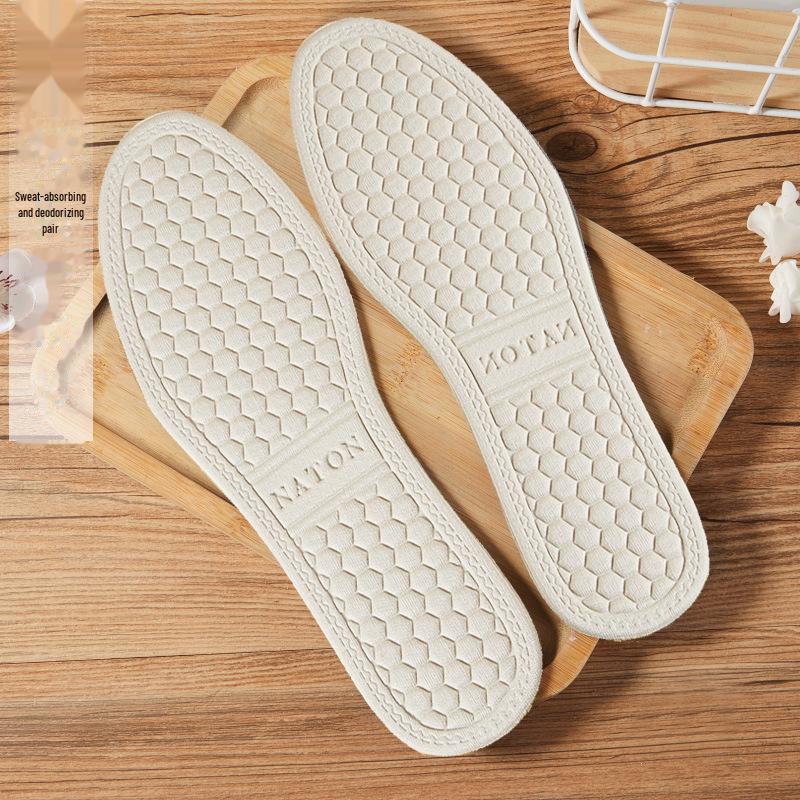 

Тонкі устілки-дезодоранти, що вбирають піт, для чоловіків і жінок - дихаючі шкіряні устілки проти грибка стопи Size 41-42 білий