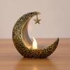 Eid Mubarak LED Candle Light Moon Star Ornaments 2024 Ramadan Kareem Home Decoration Eid Al Adha Gift Festival Party Supplies