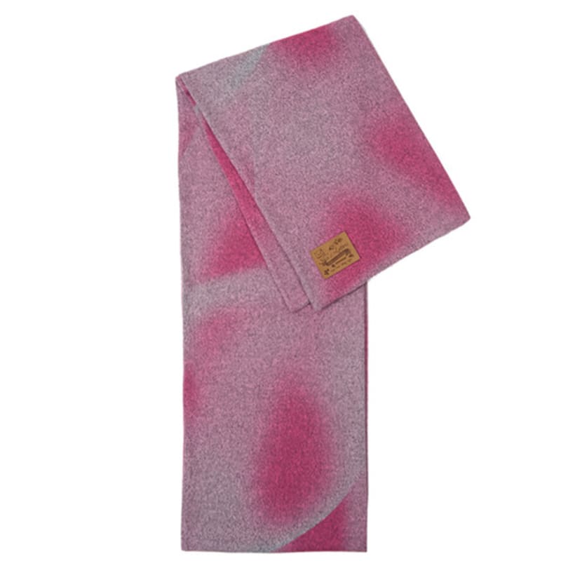 

Shin’s Letters D.Muffler no.6 _ Pink Graphic Big Muffler Free