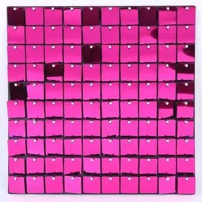 18pcs Golden Sequin Backdrop Panels for Wedding Party Baby Shower Background Wall Decor Shimmer Laser Backdrop Curtain Champagne