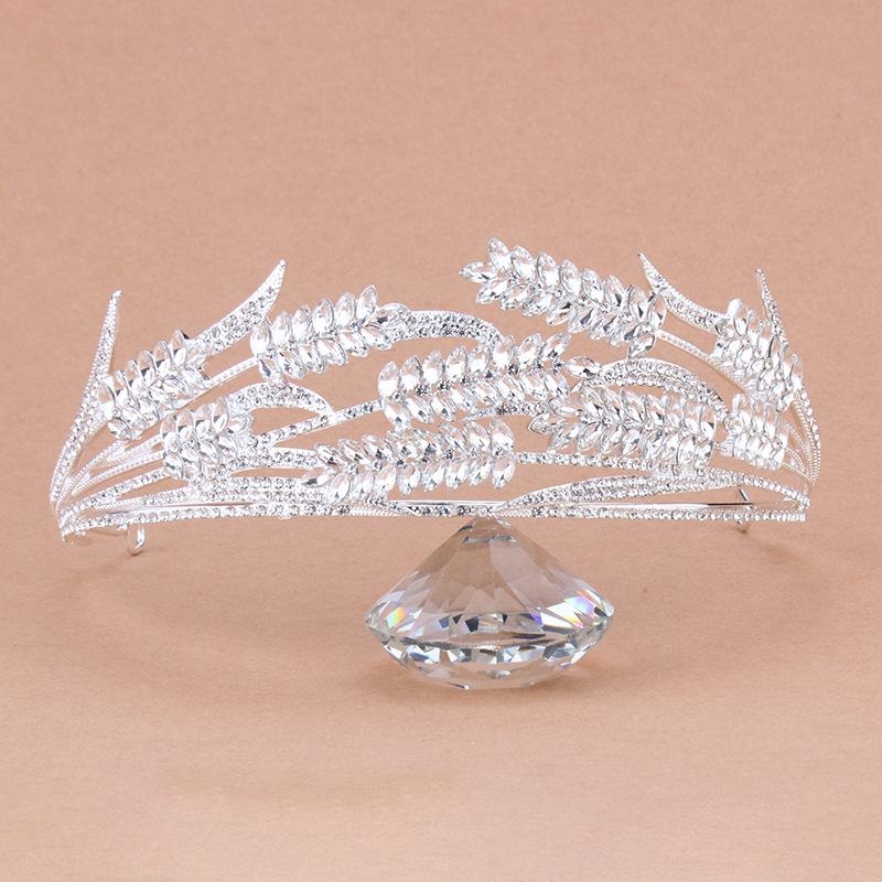 European Princess Crystal Baroque Crown: Wedding Headband  Hair Accessories